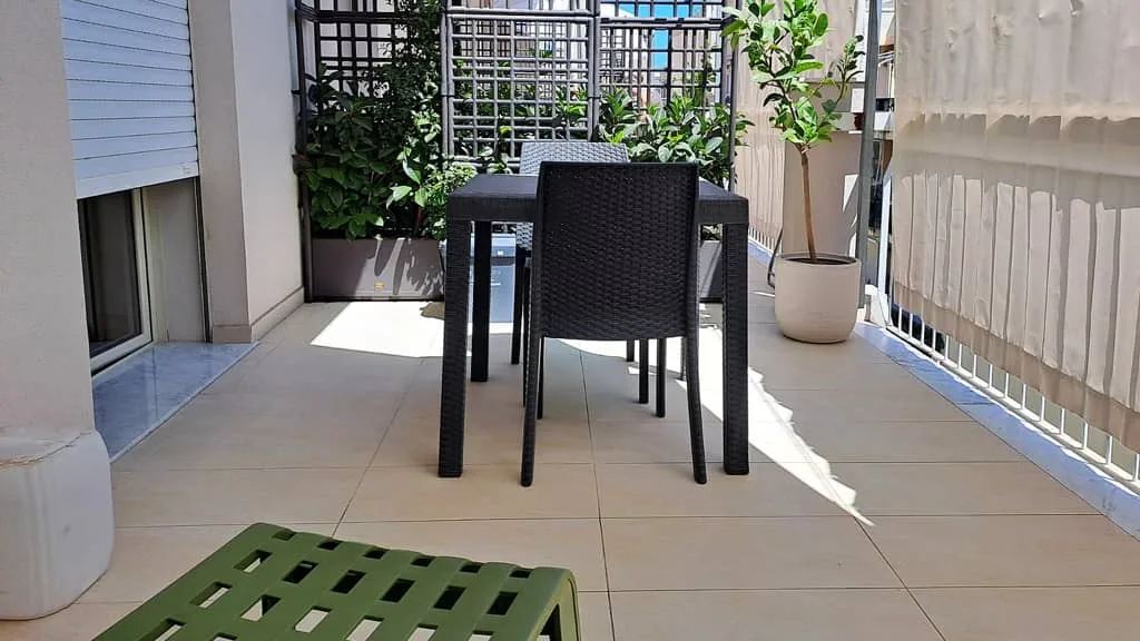 Terrazza attrezzata - Camera Matrimoniale o DUS - Medoro Camere Milazzo | Myvacanzy - Immobilfin Milazzo